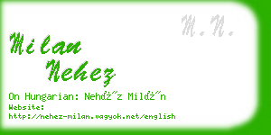 milan nehez business card